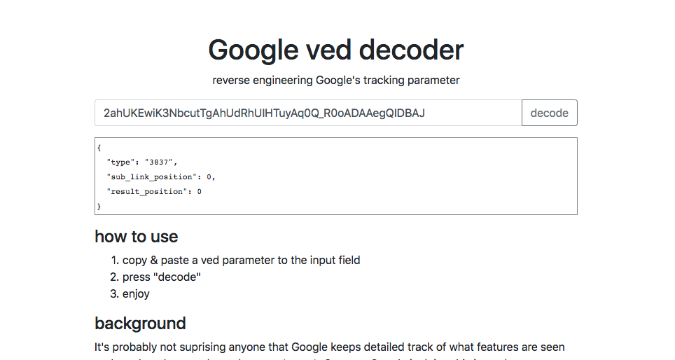 googl link decoder